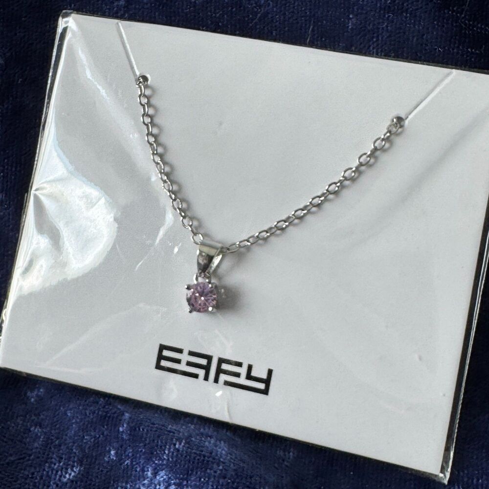 5/$25 EFFY Pink Gemstone Necklace